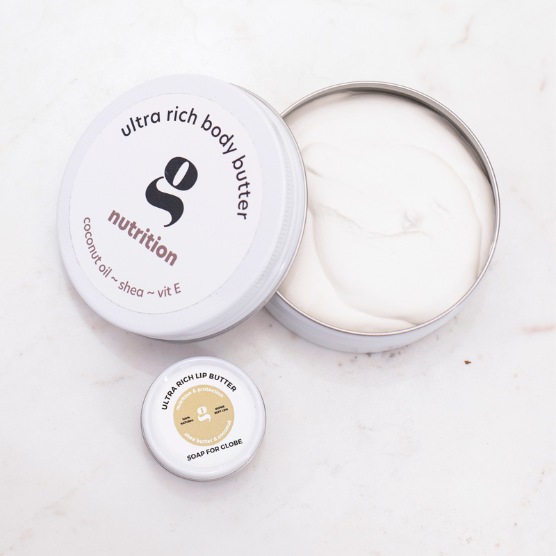 ZESTAW 2 MASEŁ do ust i ciała COCONUT kokosowe ~ Ultra Rich Lip & Body Butter