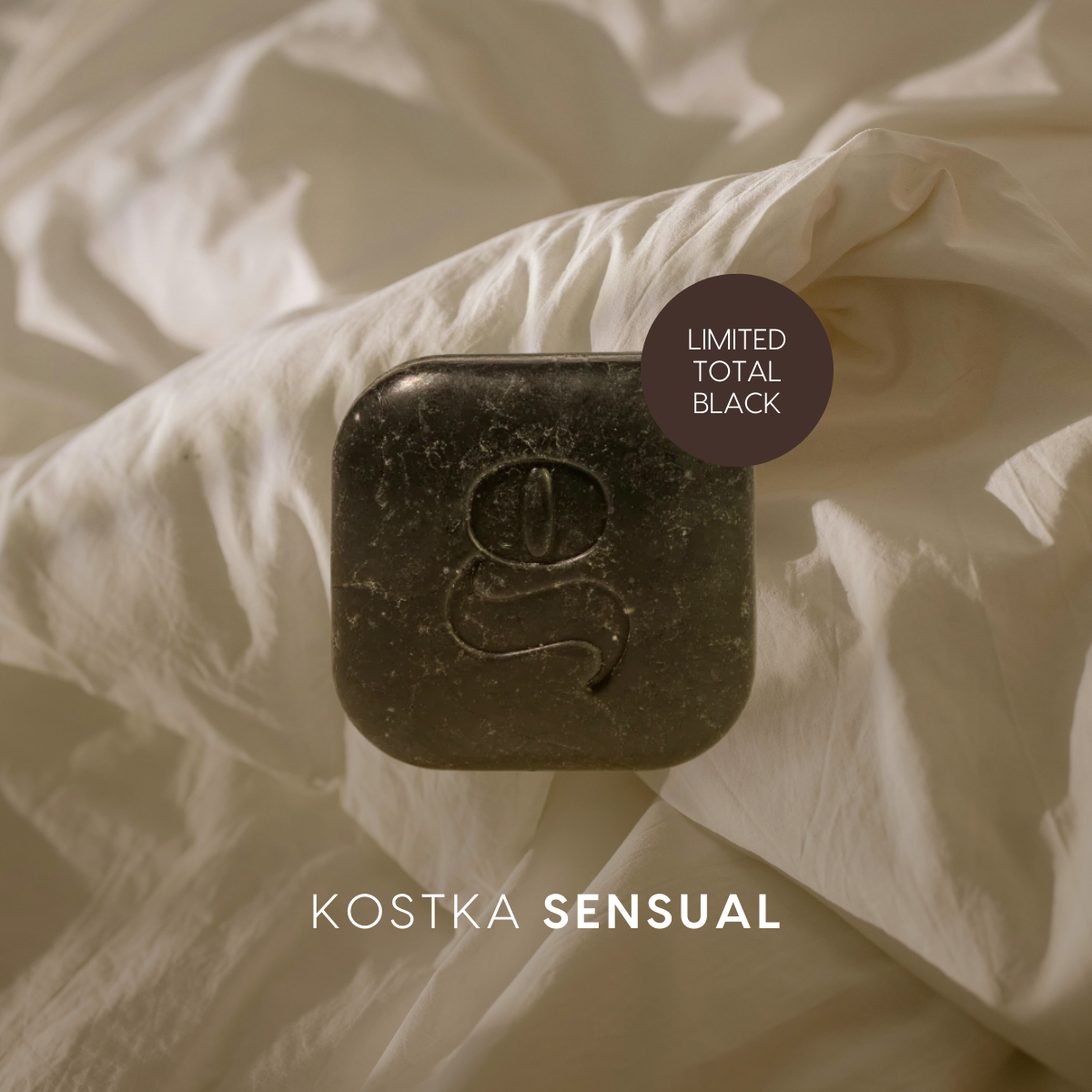 Naturalne czarne mydło w kostce ~ Sensual